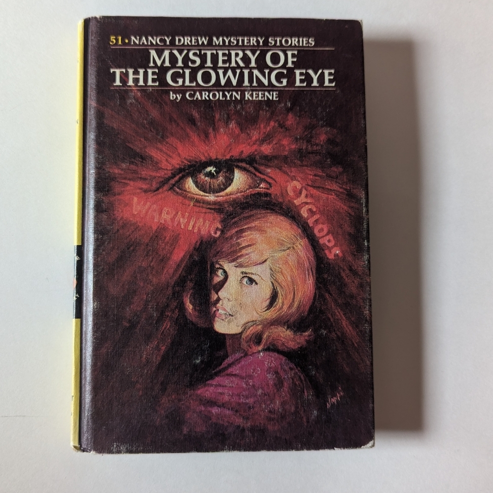 4/$20 Vintage Hardcover Nancy Drew Book #51 Mystery of the Glowing Eye